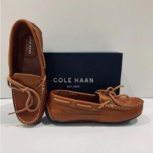 Cole Haan Gran T Driver Loafer tan brown boys‎ size 1